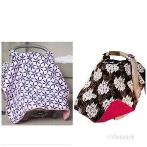 Carseat canopy carseat cover blankets bundle of
2